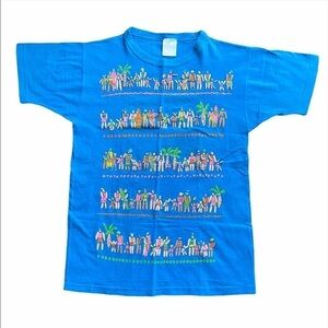 Vintage Single Stitch Beach People T-Shirt Sz Medium